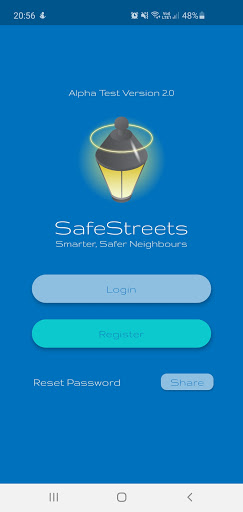 Android application SafeStreets screenshort