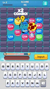 Word Pop! 3 Match Typing Game