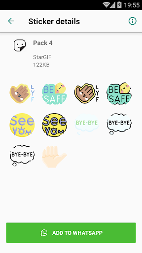 Goodbye Stickers : Watsticker Screen 3