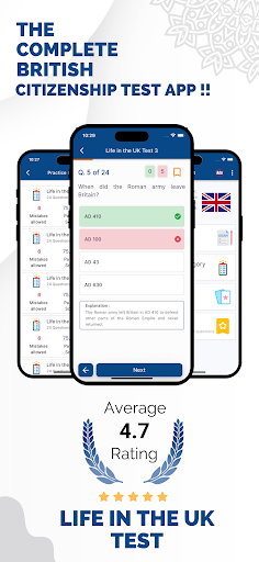 Android application Life in the UK Test : 2024 screenshort
