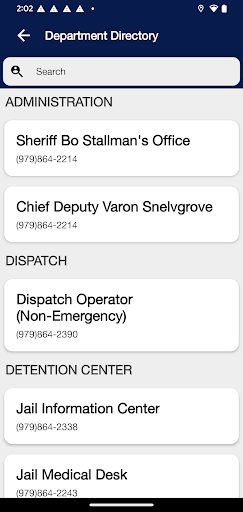 Brazoria County Sheriff Screen 2