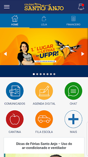Android application Santo Anjo screenshort