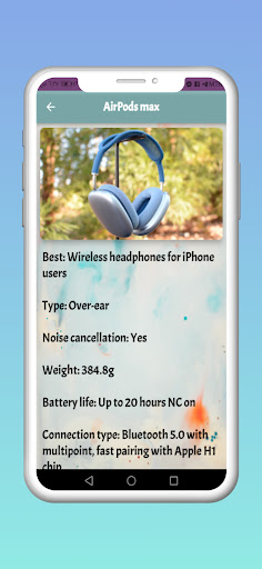 Wireless headphones – Guide Screen 2