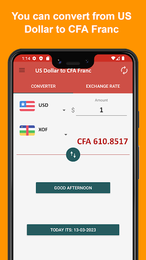 US Dollar to CFA Franc Screen 2