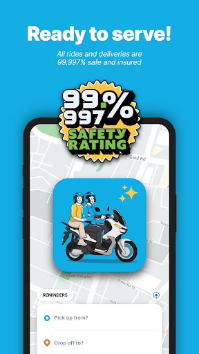 Android application Angkas: Book & Grab Taxi Ride screenshort
