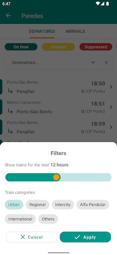 Catch UP Portuguese Trains Screen 3