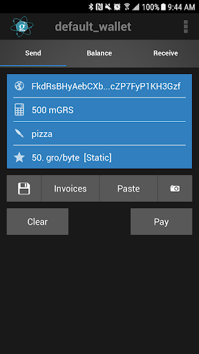 Electrum-GRS Screen 2