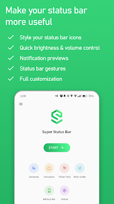 Super Status Bar - Customizeのおすすめ画像1
