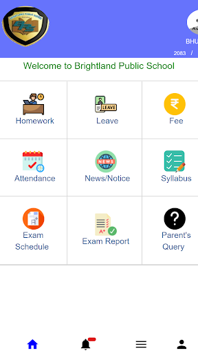 Android application Brightland Sr. Sec. School screenshort