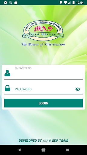 Android application MAS Customer Verification screenshort