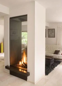 Tropical Fireplace Design
