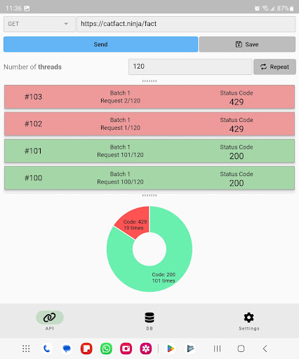 Request Response Meter Screen 3