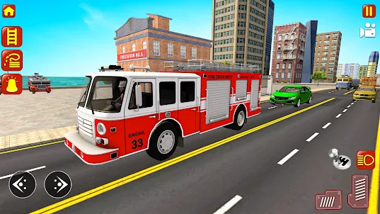 Jeux de sauvetage camion pompi
