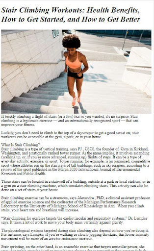 Climbing Stairs Exercises Tips Screen 3