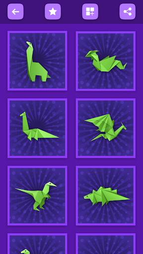 Origami Dinosaurs And Dragons Screen 3