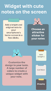 Cute Notes Widget & To Do List