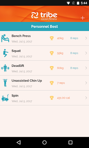 Tribe Fitness Screen 3