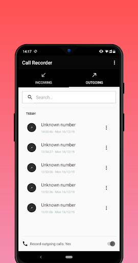 Android application Automatic Call Recorder 2023 screenshort