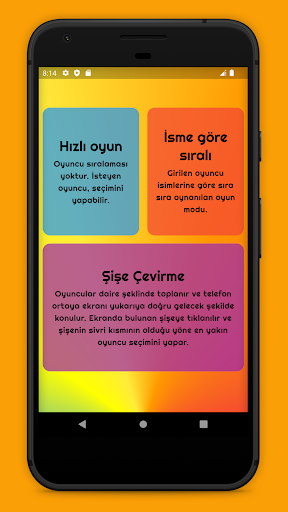 Android application Doğruluk mu Cesaret mi? screenshort