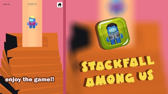 Drop Stack Among Us Fall Blast Crash 3D Helix 4