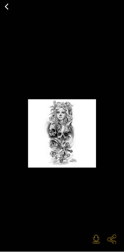 Android application white tattoo _ black tattoo screenshort