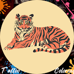 Cover Image of Download Tattoo Tiger Coloring Book  APK