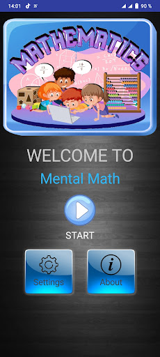 Android application Mental Math screenshort