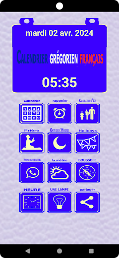 Calendrier francais 2024 Screen 2