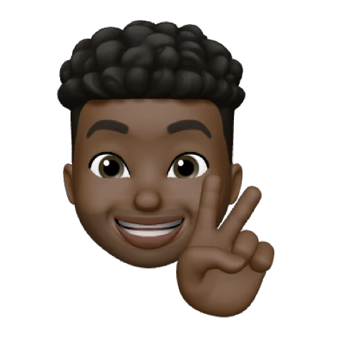 Black Men Memoji Stickers for logo