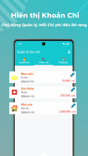 Quản lý Thu chi Cá nhân Screen 2