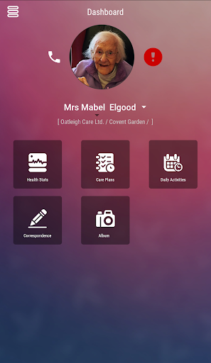 Android application Care Vision Family App screenshort