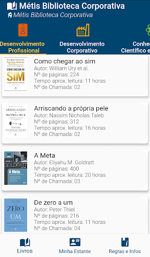Métis Biblioteca Corporativa Screen 2