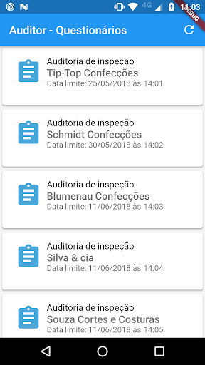 Android application GERFAC Mob screenshort