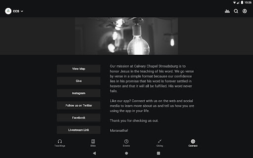 Screenshot of Calvary Chapel Stroudsburg