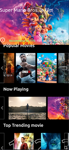 Android application Movies Trailer screenshort