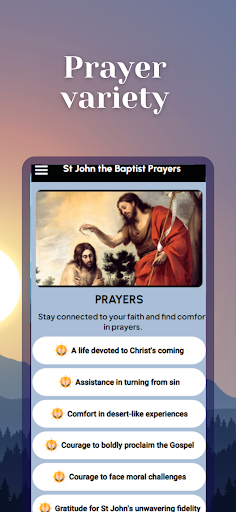 Android application Saint John the Baptist Prayers screenshort