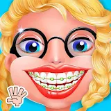 Nerdy Girl Dentist Doctor Game icon