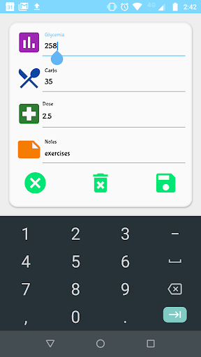 Gluc Diary Screen 3