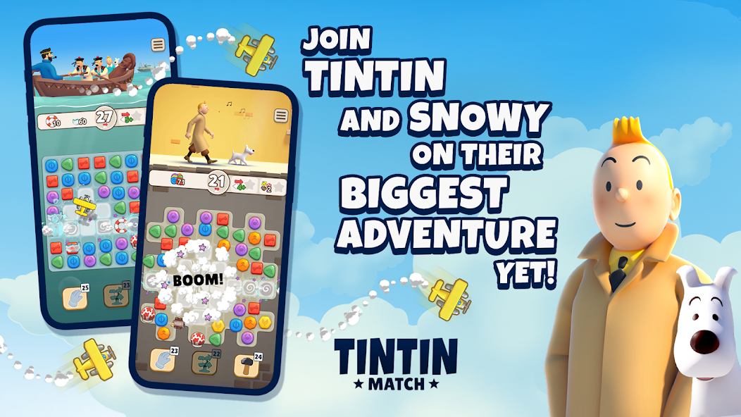 Tintin Match: Solve puzzles & mysteries together!‏ 1.62.0 APK + Mod (Unlimited money) إلى عن على ذكري المظهر