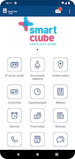 Android application Santa Casa Saúde screenshort