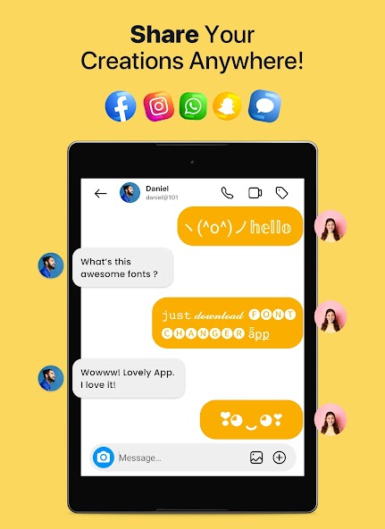 Fonts app keyboard & Changer screenshot
