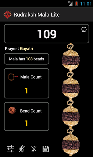 Android application Rudraksh Japa Mala screenshort