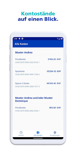 Android application ZKB Info screenshort