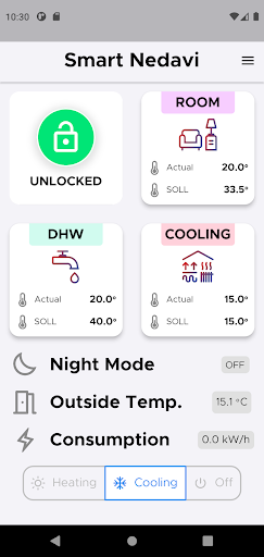 Android application Smart Nedavi screenshort
