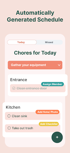 Tidy: House Cleaning Schedule Screen 2