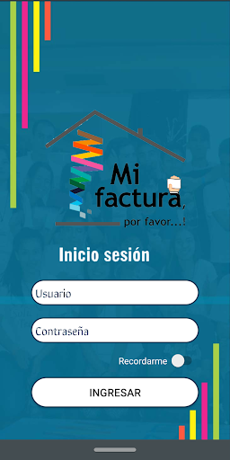 Android application Mi Factura Por Favor screenshort