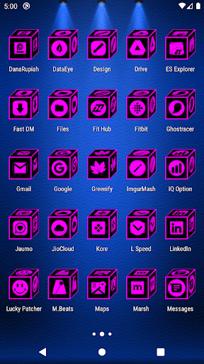 3D Flat Magenta Icon Pack Screen 3