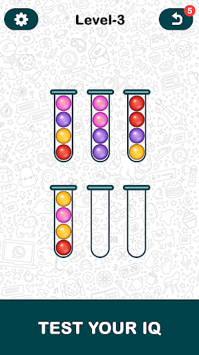 Ball sort puzzle - number sort Screen 2