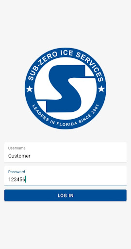 Android application Subzero Order screenshort