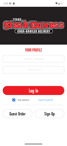Screenshot of Texas Steak Express